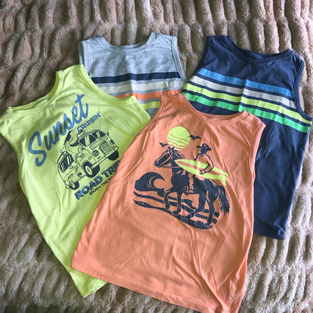Boys summer tank tops bundle size 7